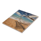Hammock op de Shore Tegeltje (Zijkant)