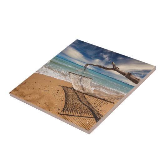 Hammock op de Shore Tegeltje (Zijkant)