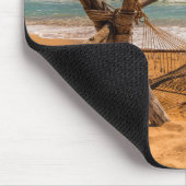 Hammock op een tropisch strand muismat (Hoek)