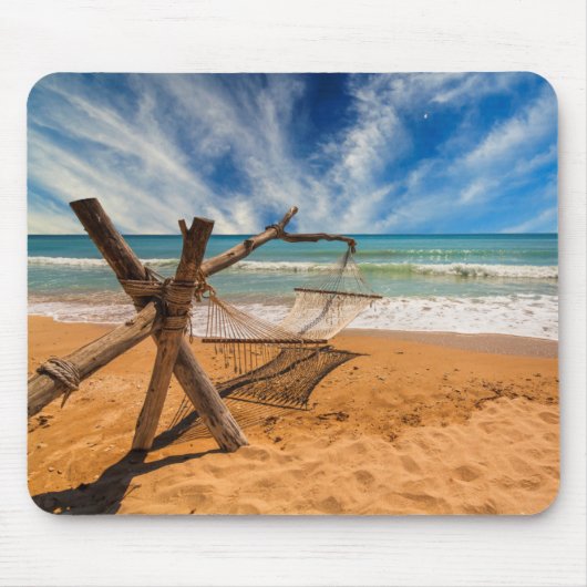 Hammock op een tropisch strand muismat (Voorkant)