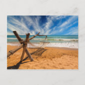 Hammock op een tropisch strand Resort Briefkaart (Voorkant)