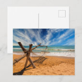 Hammock op een tropisch strand Resort | Thailand Briefkaart (Voorkant / Achterkant)