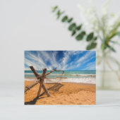 Hammock op een tropisch strand Resort | Thailand Briefkaart (Staand voorkant)