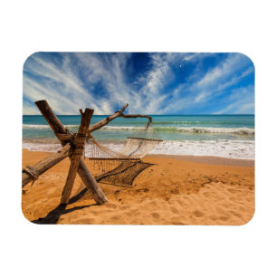 Hammock op een tropisch strand   Thailand Magneet