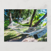 Hammock op het strand, Fiji Briefkaart (Voorkant)