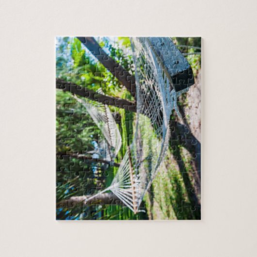 Hammock op het strand, Fiji Legpuzzel (Verticaal)