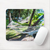 Hammock op het strand, Fiji Muismat (Met muis)