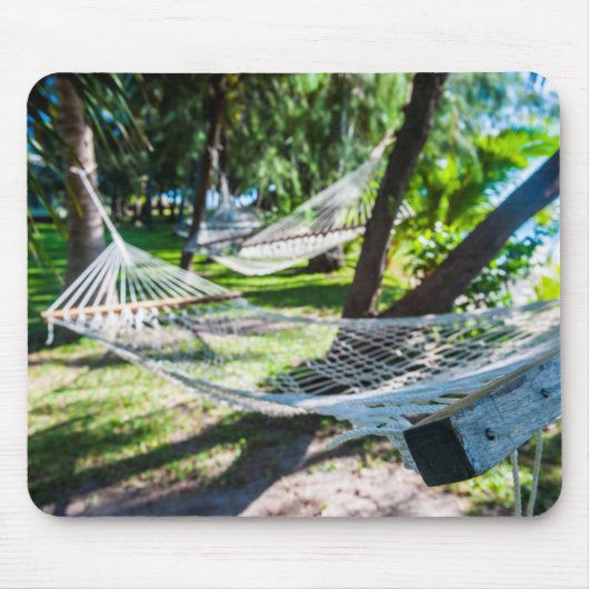 Hammock op het strand, Fiji Muismat (Voorkant)