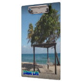 Hammock op het strand klembord (Links)