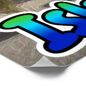 Hammock op het strand poster (Hoek)