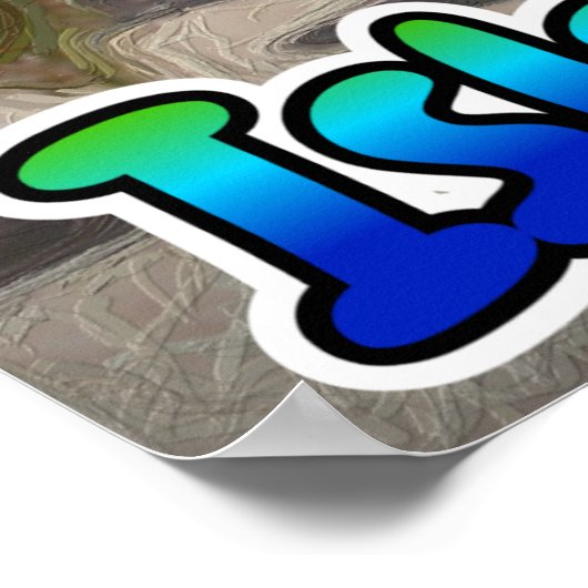 Hammock op het strand poster (Hoek)