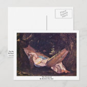 Hammock van Gustave Courbet Briefkaart (Voorkant / Achterkant)