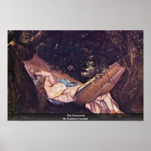 Hammock van Gustave Courbet Poster (Voorkant)