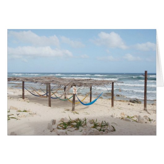 Hammocks op de Beach Kaart (Voorkant Horizontaal)