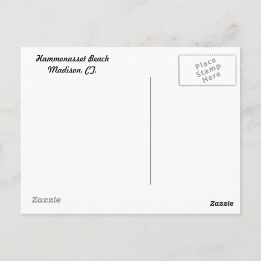 Hammonasset-Briefkaart Briefkaart (Achterkant)