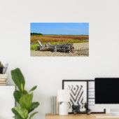 Hammonasset Driftwood Poster (Thuiskantoor)
