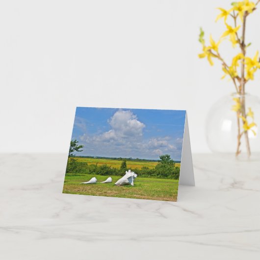 Hammonasset Notecard Kaart (Gele Bloem)