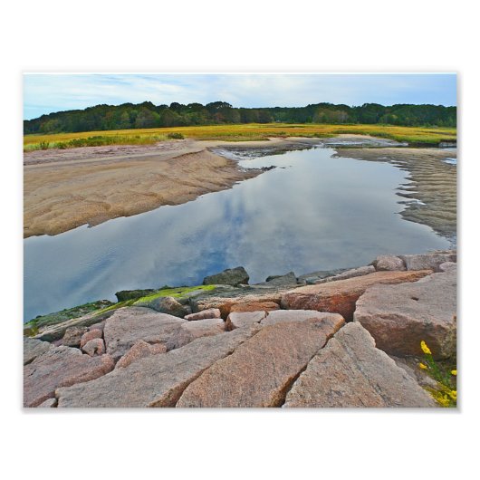 Hammonasset Reflections Foto Print Afdruk (Voorkant)