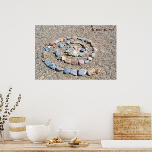 Hammonasset Spiral Poster (Keuken)