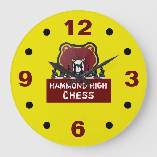 HAMMOND HIGH SCHAAK Wandklok (Voorkant)