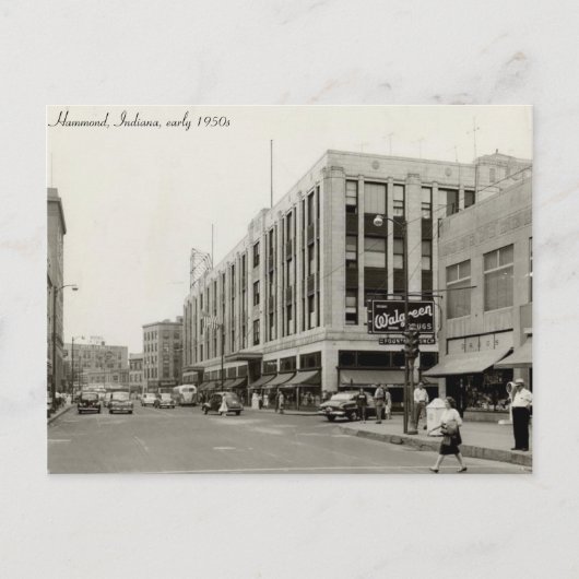  HAMMOND, INDIANA (begin jaren vijftig) Briefkaart (Voorkant)