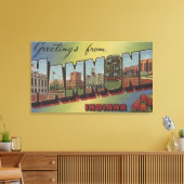Hammond, Indiana - Grote Letter-scènes Canvas Afdruk (Insitu (Woonkamer))