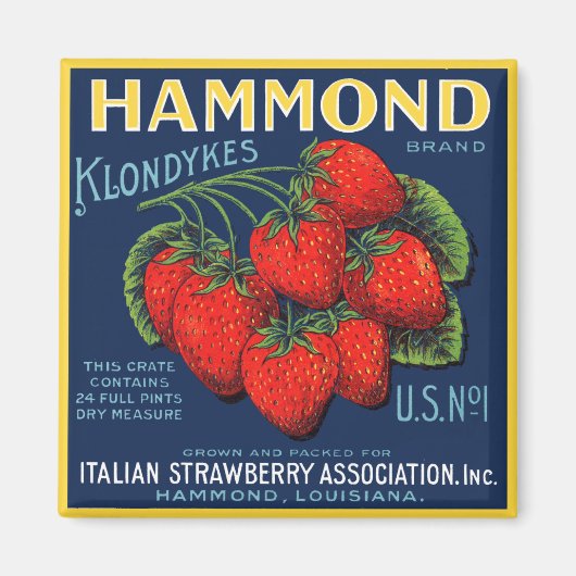 Hammond Klondykes Strawberries Magneet (Voorkant)