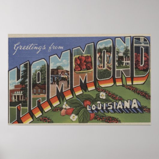 Hammond, Louisiana - Grote Letter-scènes Poster (Voorkant)