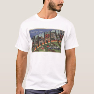 Hammond, Louisiana - Grote Letter-scènes T-shirt