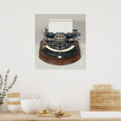 Hammond-typemachine met het ideale toetsenbord poster (Keuken)