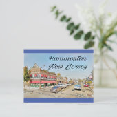 Hammonton New Jersey  kijk briefkaart (Staand voorkant)