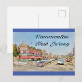 Hammonton New Jersey  kijk briefkaart (Voorkant / Achterkant)