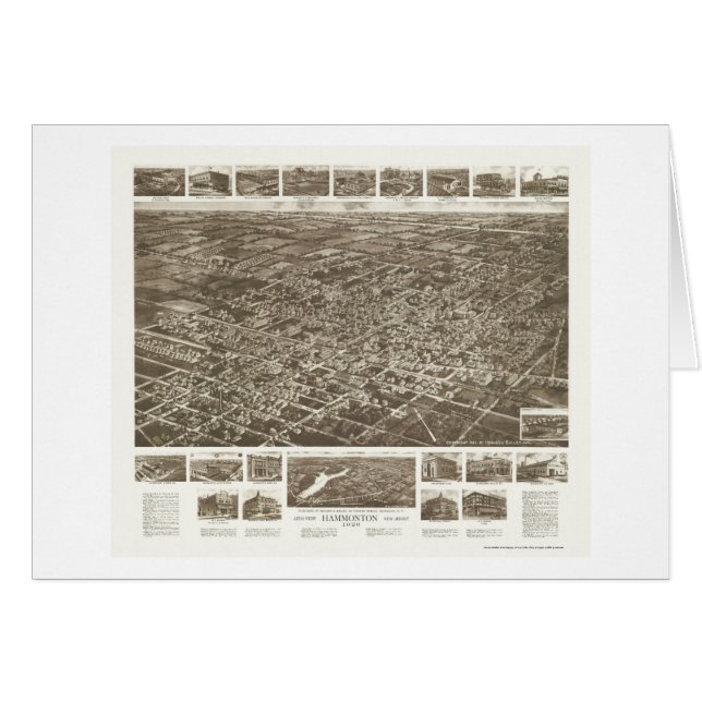 Hammonton, NJ Panoramic Map - 1926 (Voorkant Horizontaal)