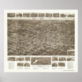 Hammonton, NJ Panoramic Map - 1926 Poster (Voorkant)