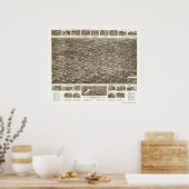 Hammonton, NJ Panoramic Map - 1926 Poster (Keuken)