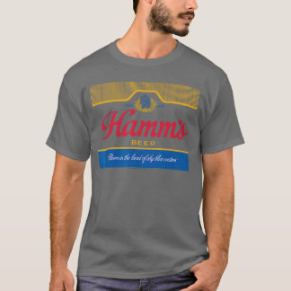 Hamms Vintage Klassieke Kleur Bierlabel T-shirt