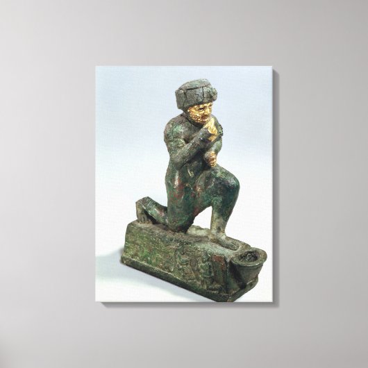 Hammurabi, koning van Babylon, bidden voor een hei Canvas Afdruk (Voorkant)