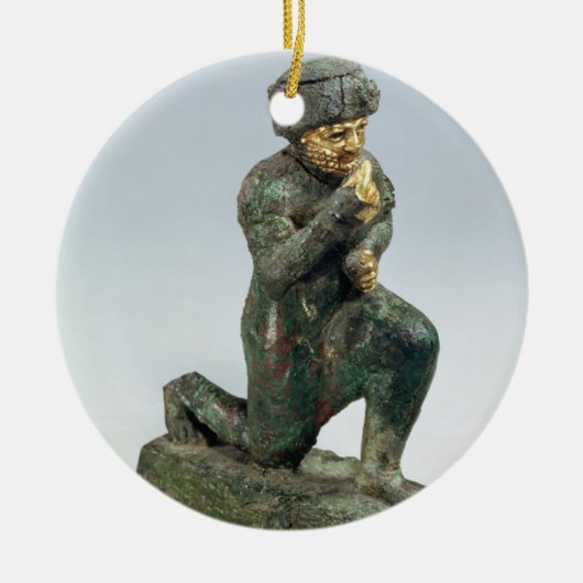 Hammurabi, koning van Babylon, bidden voor een hei Keramisch Ornament (Voorkant)