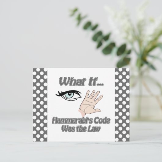 Hammurabis Code Briefkaart (Staand voorkant)