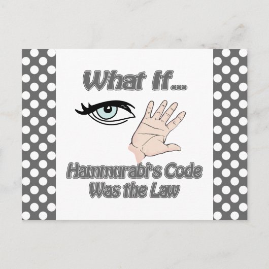 Hammurabis Code Briefkaart (Voorkant)