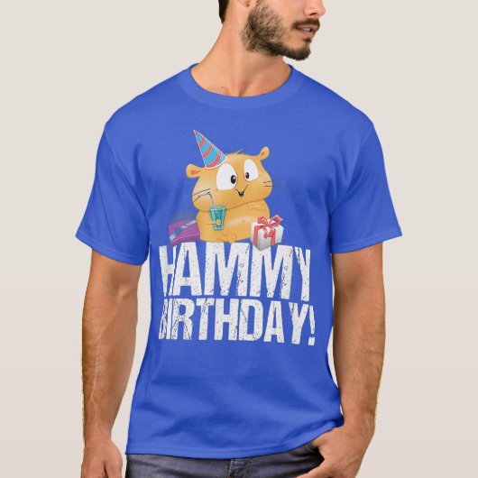 Hammy Birthday - Happy Birthday Gift voor een eige T-shirt (Voorkant)