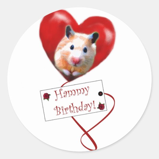 Hammy Birthday Stickers (Voorkant)