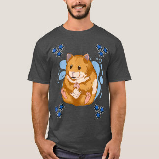 Hammy Blue Design Hamster T-shirt