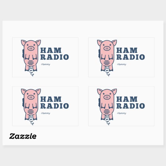 Hammy, Ham Radio Sticker (Vel)