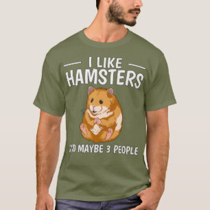 Hammy ik hou van Hamsters en misschien 3 mensen Ha T-shirt