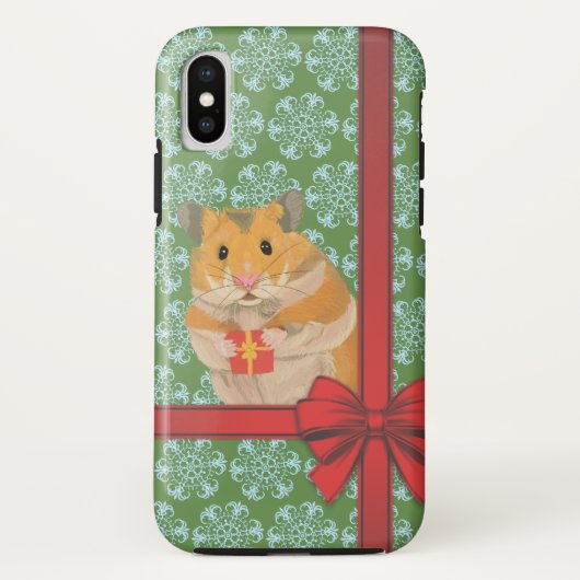 Hammy Kersthamster kerst Case-Mate iPhone Case (Achterkant)