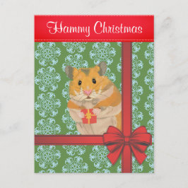 Hammy Kersthamster kerst Feestdagenkaart