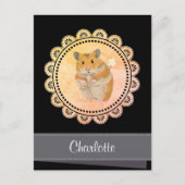 Hammy Kersthamster kerst Feestdagenkaart (Voorkant)