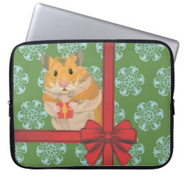 Hammy Kersthamster kerst Laptop Sleeve
