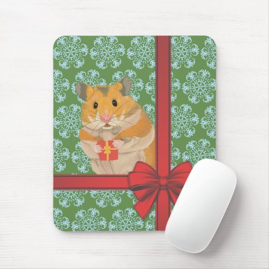 Hammy Kersthamster kerst Muismat (Met muis)